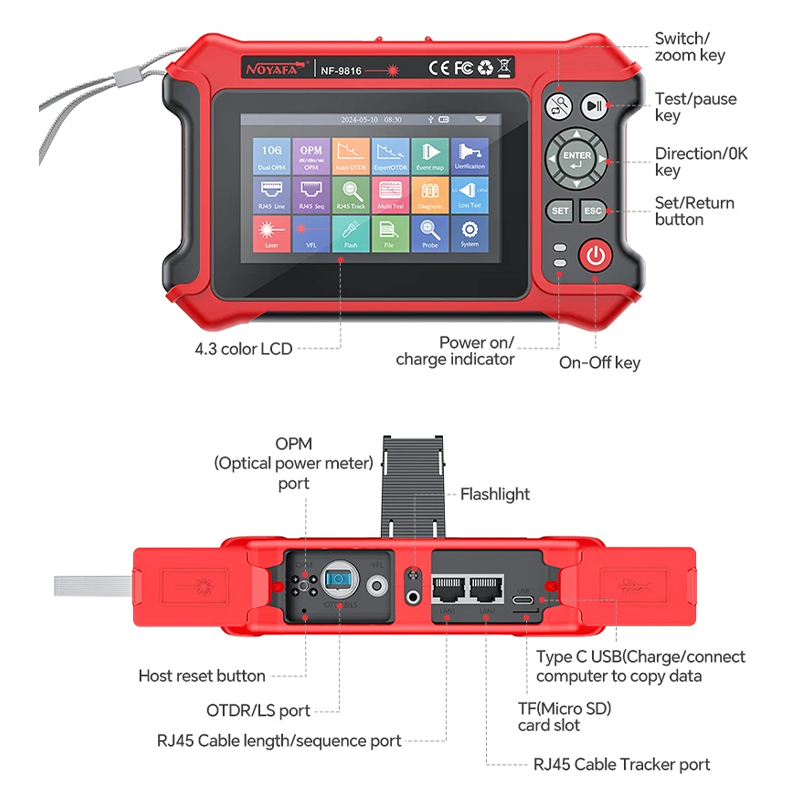 NOYAFA OTDR IPC Tester 1310/15 - Optical Time Domain Reflectometer Otdr 1310 1550Nm review and price