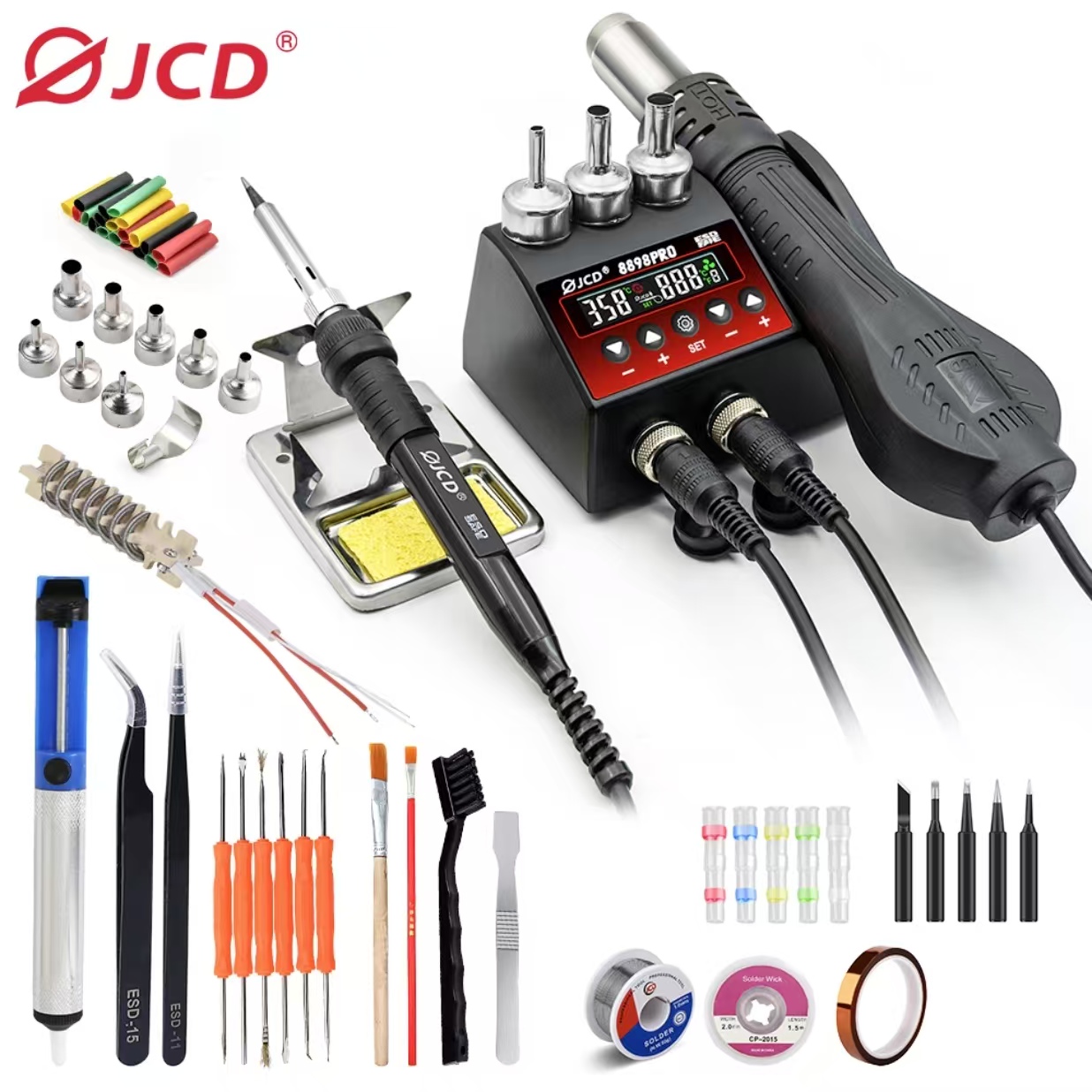 750W SMD Rework Soldering Stat - Smd Rework Station Hot Air Soldering 2 In 1 review and price