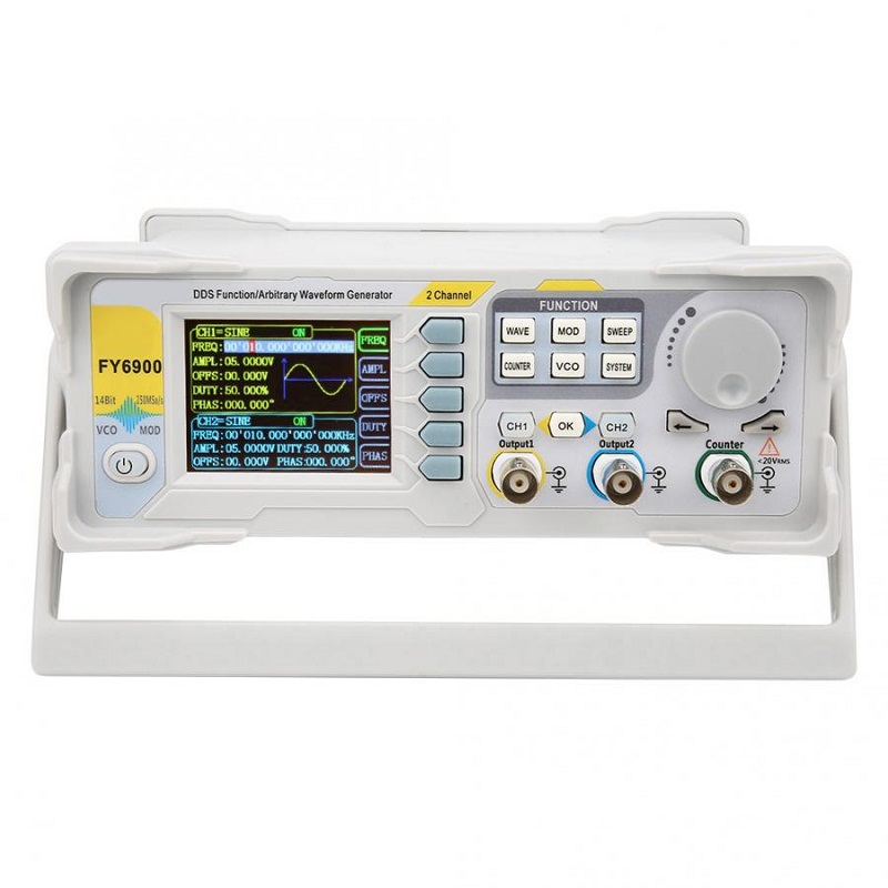 FY6900 Digital Signal Generato - Dual Channel Arbitrary Waveform Function Generator 60Mhz review and price