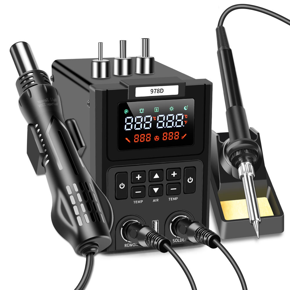 Dual LED Digital Displayings H - Smd Rework Station Hot Air Soldering 2 In 1 review and price