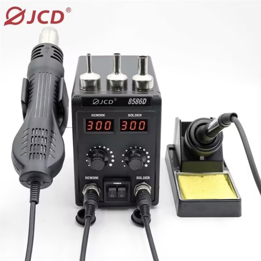 JCD 8586D 2-in-1 Soldering Sta - Smd Rework Station Hot Air Soldering 2 In 1 review and price